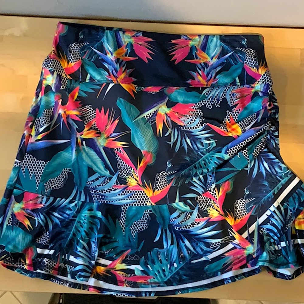 Women’s Long Copa Cabana Print Lucky in Love Tennis Skirt